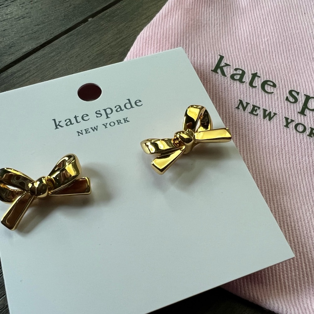 Kate Spade Gold Bow Earrings